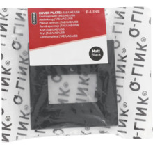 Q-LINK F-Line Centraalplaat USB/TAE/UAE zwart