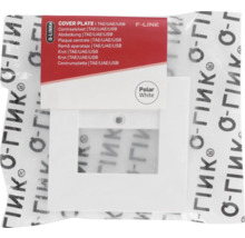 Q-Link F-Line afdekplaat TAE/UAE/USB polarwit