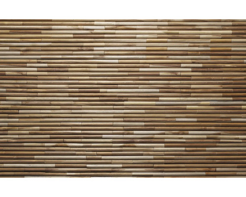 Wandbekleding van houten staven