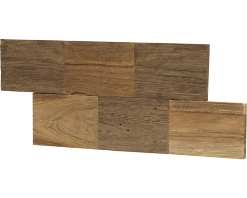 Houten bekleding met vierkante elementen