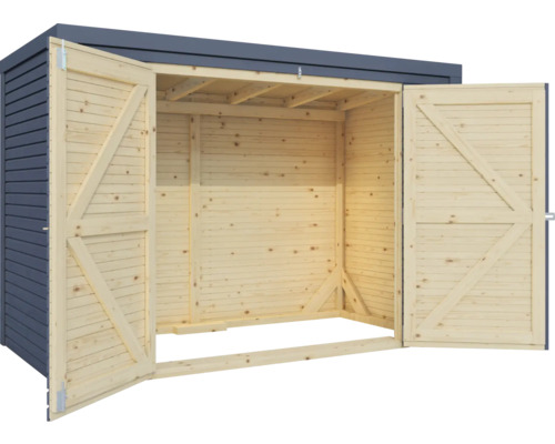 Houten tuinhuis met dubbele deur