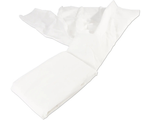 NATURE Winterafdekhoes wit met koord 48x48x75 cm 3 st. Zacht katoenen beddengoed