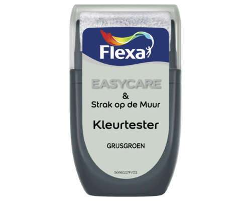 FLEXA Strak op de muur muurverf kleurtester Grijsgroen 30 ml Flexa Kleurtester grijsgroen