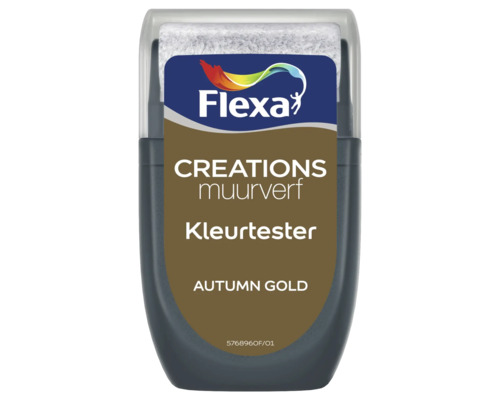 FLEXA Creations muurverf kleurtester Autumn Gold 30 ml