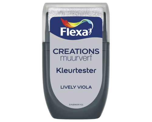 FLEXA Creations muurverf kleurtester Lively Viola 30 ml