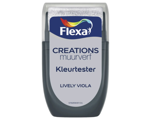FLEXA Creations muurverf kleurtester Lively Viola 30 ml Flexa Creations muurverf kleurtester Lively Viola