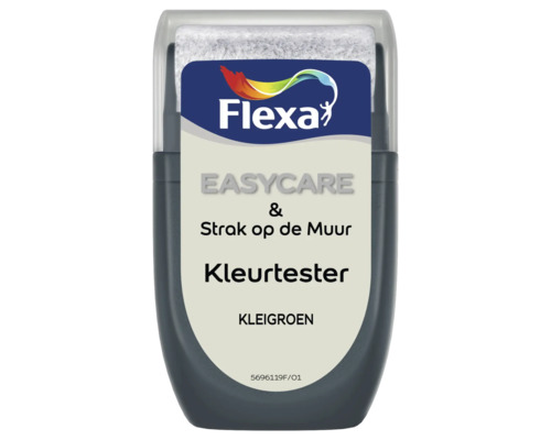 FLEXA Strak op de muur muurverf kleurtester Kleigroen 30 ml