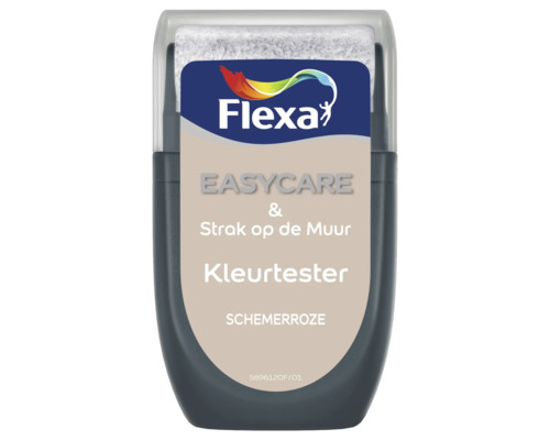 FLEXA Strak op de muur muurverf kleurtester Schemerroze 30 ml Flexa Easycare Muurverf Tester Schemerroze