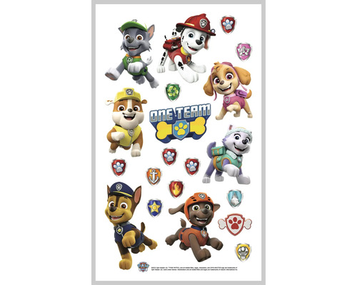 Paw Patrol muurstickers met verschillende karakters en motieven