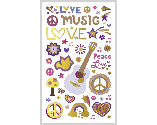 AGDESIGN Mini stickers Love Music 46 stuks
