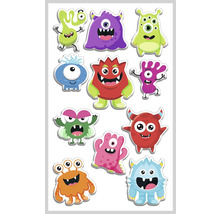 Vel stickers met verschillende monsterontwerpen