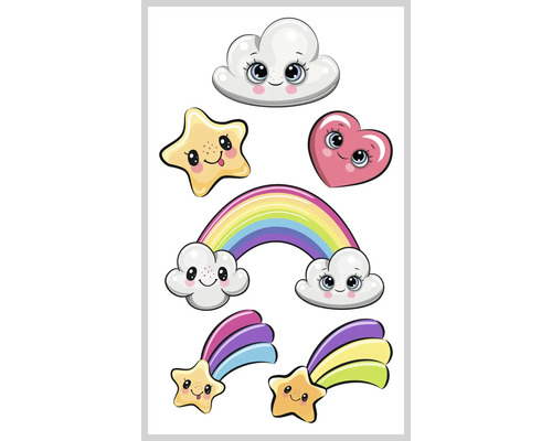 AGDESIGN Mini stickers Regenboog 6 stuks