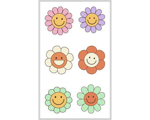 AGDESIGN Mini stickers Bloemen 6 stuks