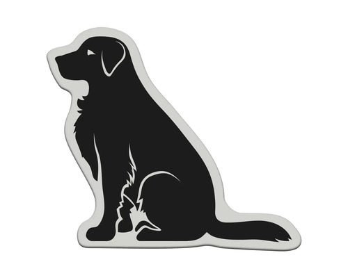 AGDESIGN Mini sticker 3D Hond 8x9,5 cm