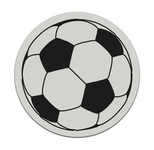 Voetbal op rond oppervlak