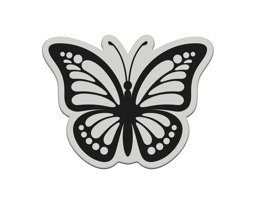 AGDESIGN Mini sticker 3D Vlinder 8x9,5 cm
