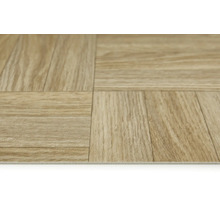 Vloerbedekking met houtlook in detail