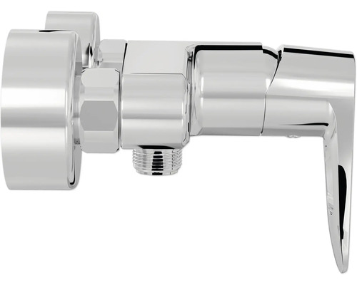 Hoekventiel van metaal met handgreep