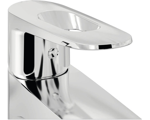 Wastafelkraan van verchroomd metaal