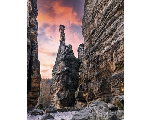 RASCH Fotobehang vlies 363401 Magic Walls landschap 212x265 cm Rotsformaties in een landschap