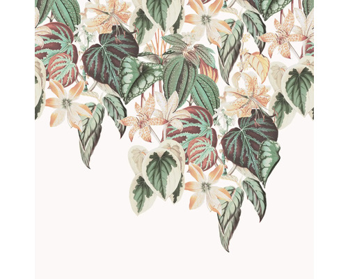 RASCH Fotobehang vlies 590036 Magic Walls planten 300x300 cm Decoratieve illustratie met bladeren en bloemen