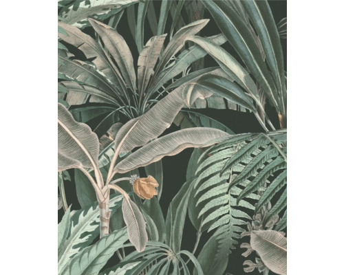 RASCH Fotobehang vlies 590111 Magic Walls bladeren 250x300 cm Behang met tropische plantmotieven
