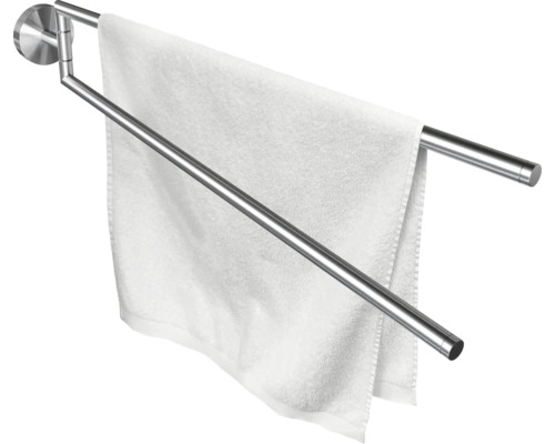 Metalen handdoekrek met handdoek