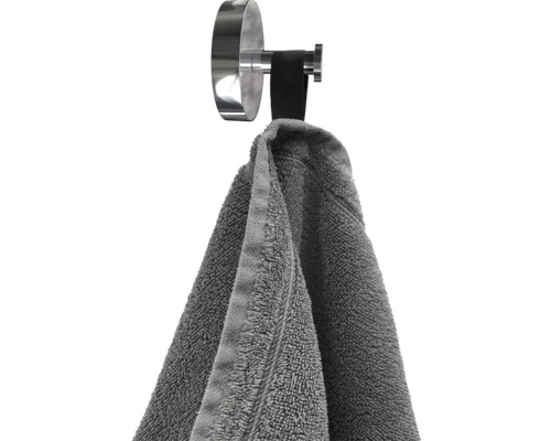 Handdoekhouder van roestvrij staal met handdoek