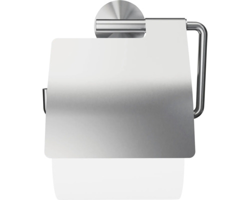 Metalen toiletpapierhouder met deksel