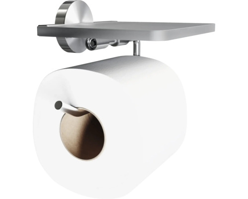 Toiletpapierhouder met plank van metaal