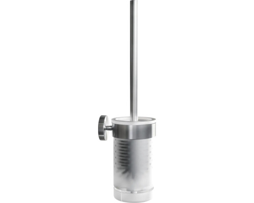Wandtoiletgarnituur met borstel van roestvrij staal