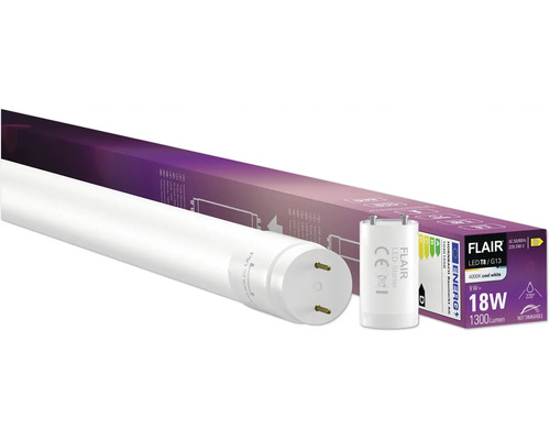 Flair LED buis T8 G13 met LED starter en verpakking