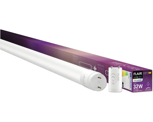 Flair LED-buis met starter en verpakking