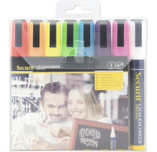 Securit krijtmarker set met verschillende kleuren in verpakking