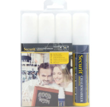 Securit krijtstiftenset met vier stiften en reinigingsfles