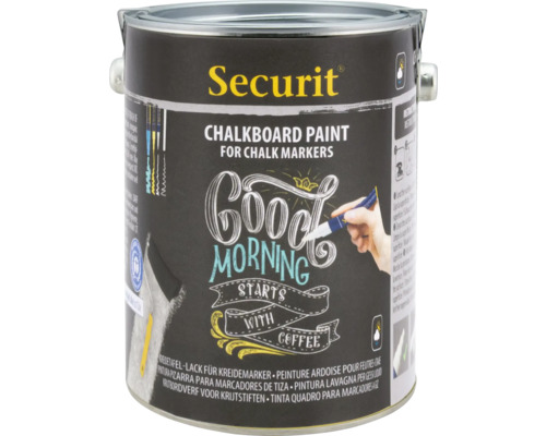 Securit schoolbordverf voor krijtstiften in verfemmer