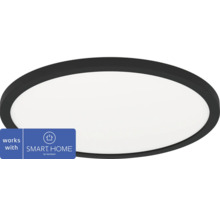Zwarte led-plafondlamp, compatibel met Smart Home