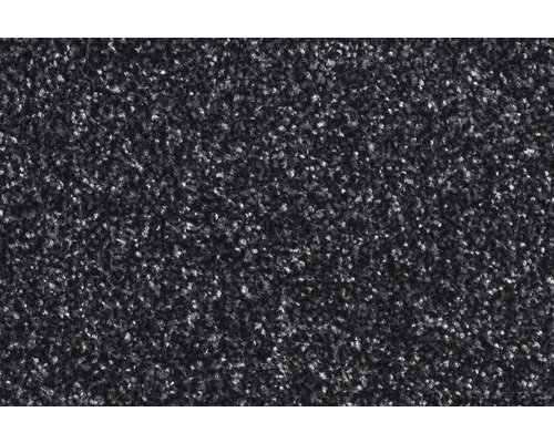 Close-up van een donkergrijs gemêleerd tapijt