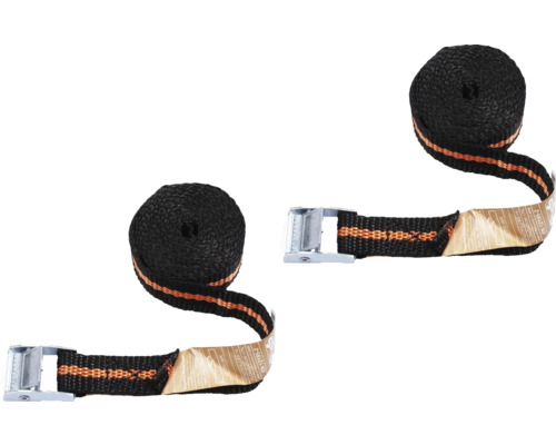 MEISTER Spanband met klemgesp 250 cm, 2 stuks Twee spanbanden met klemgesp