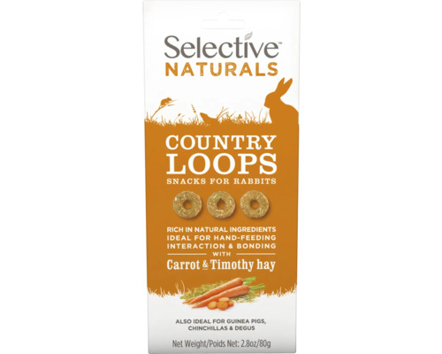 SUPREME Selective Naturals Country loops konijnensnack 80 g Selective Naturals Country Loops snacks voor konijnen