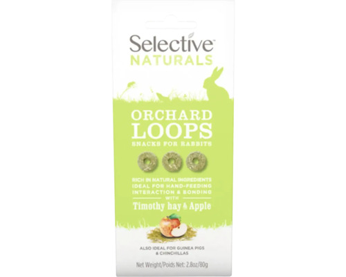 SUPREME Selective Naturals Orchard loops konijnensnack 80 g