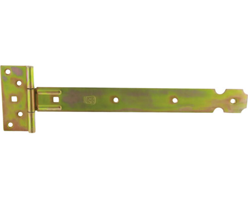 T-vormige band van metaal met gaten voor schroeven