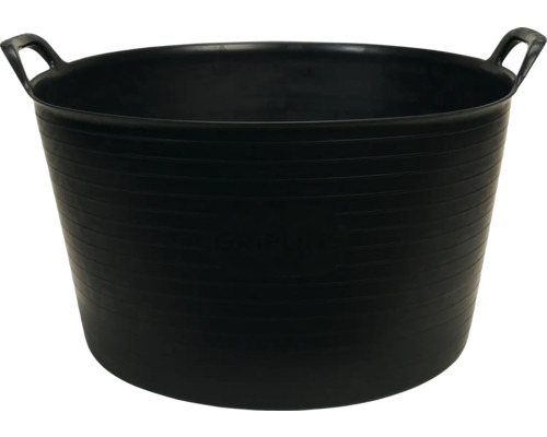GRIPLINE Tuinmand kunststof zwart 56 liter