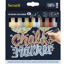 Securit krijtmarker Earth kleuren verpakking