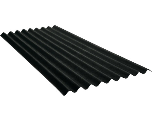 Bitumen golfplaat 95/38 zwart 2000 x 855 x 2,6 mm