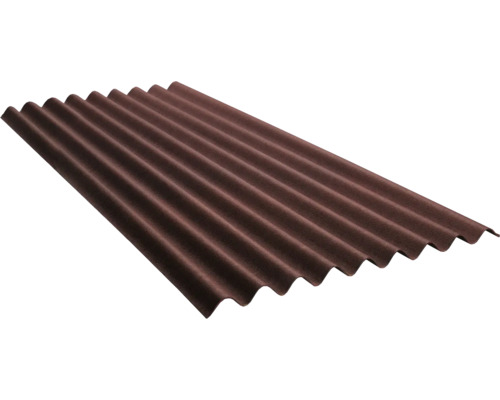 Bitumen golfplaat 95/38 rood 2000 x 855 x 2,6 mm Golfplaat voor daken