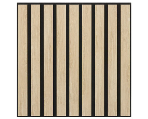 3D Akoestisch paneel natuur eiken 500x500x17 mm Vierkante wandpanelen met houtstructuur