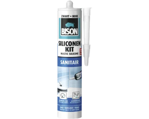 BISON Sanitair siliconenkit zwart 300 ml