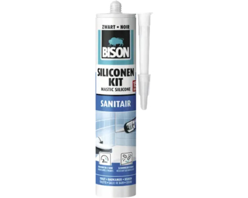 BISON Sanitair siliconenkit zwart 300 ml BISON Sanitair siliconenkit zwart 300 ml