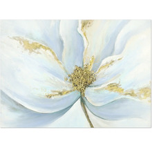 Bloemenschilderij met reliëfstructuur